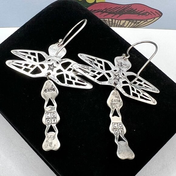 Cody Sanderson for Relios 925 Gemstone Dragonfly Earrings - Picture 4 of 5